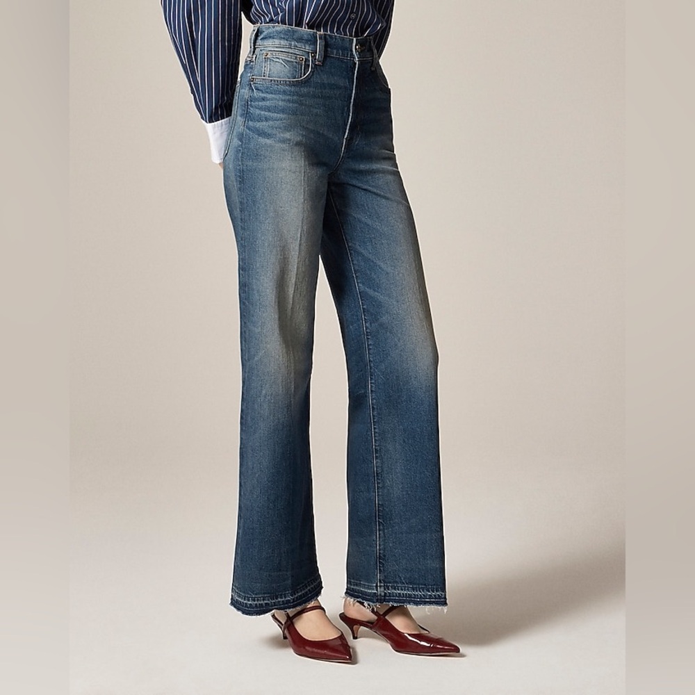 NWT J.Crew Denim Trouser Jean in Kate Wash